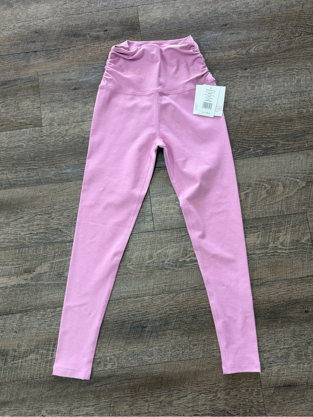 Beyond Yoga Pink High-Waist Ruched Leggings